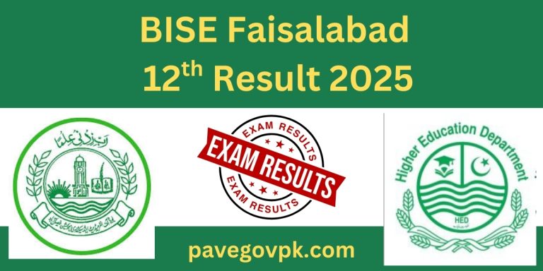 BISE FSD Faisalabad Board 12th Class Result 2025