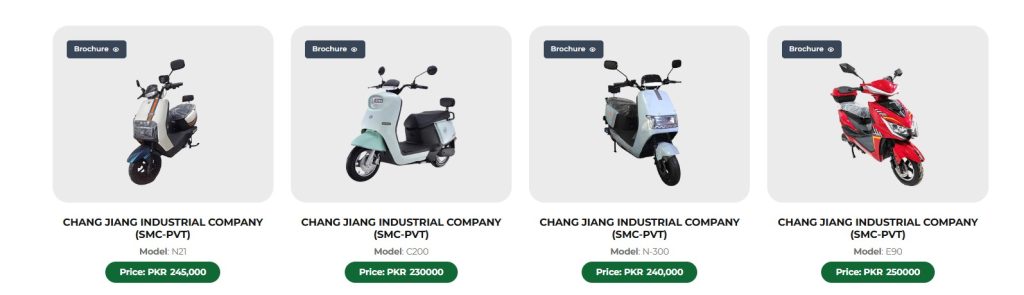 Chang Jiang Electric Bike Models