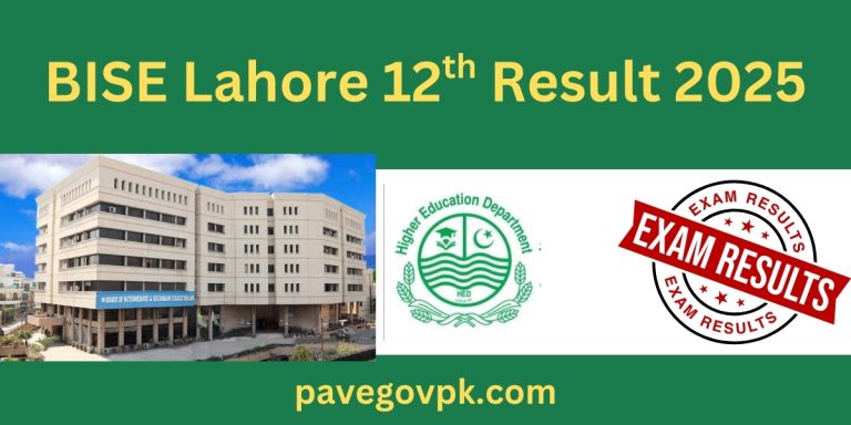 Check BISE Lahore Board 12th Class Result 2025