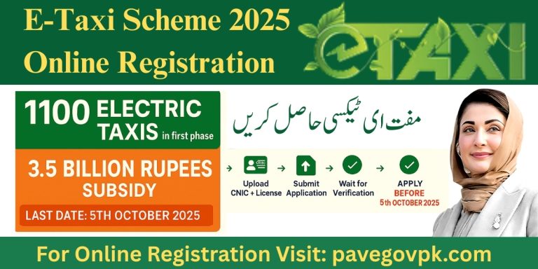 E-Taxi Scheme 2025 Online Registration