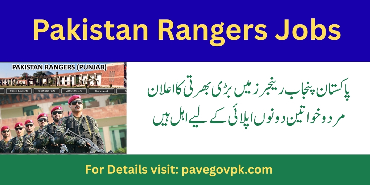 Pakistan Rangers Punjab Jobs 2025